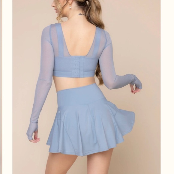 POPFLEX Twirl Skort In Blue Storm - Picture 4 of 7